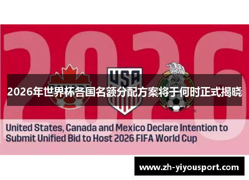 2026年世界杯各国名额分配方案将于何时正式揭晓
